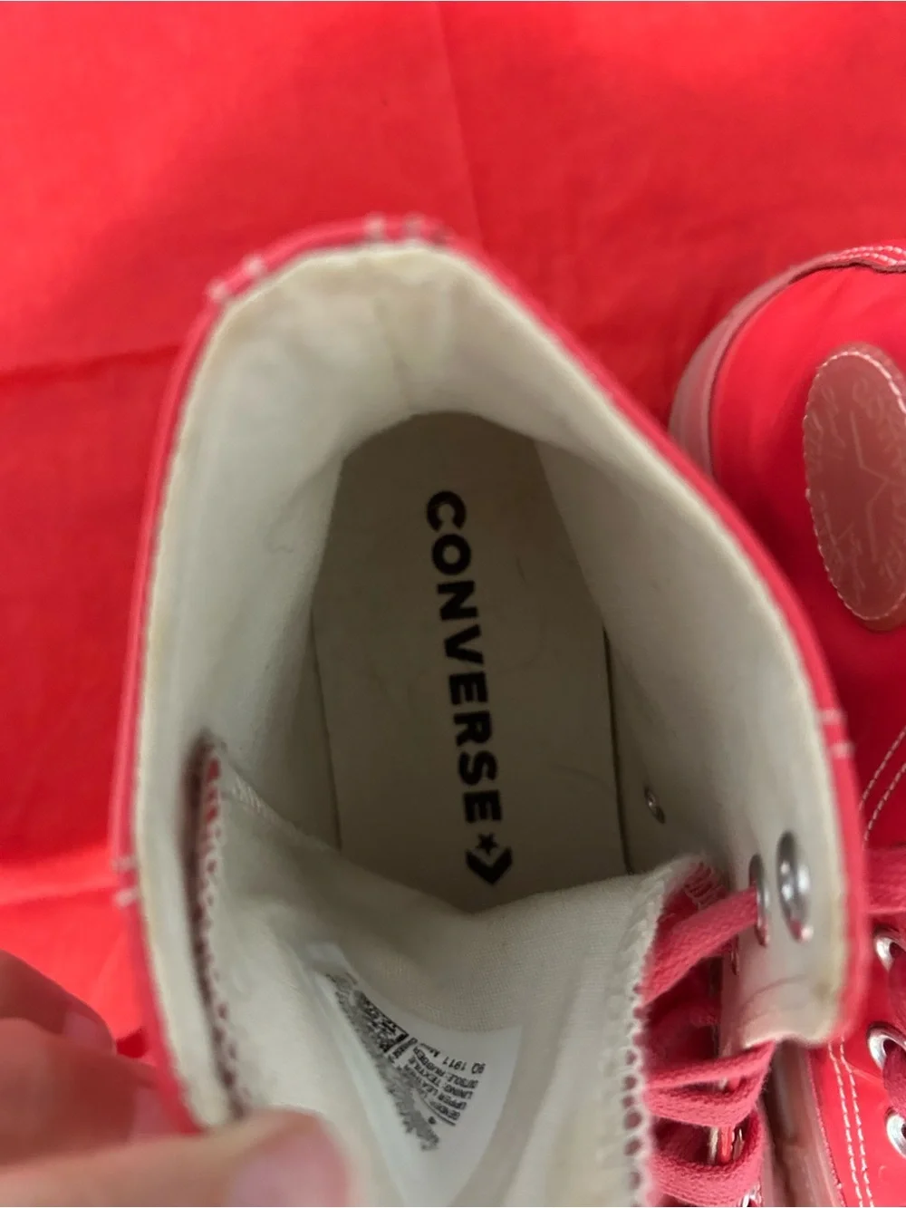Converse Kids Red High-Top Sneakers